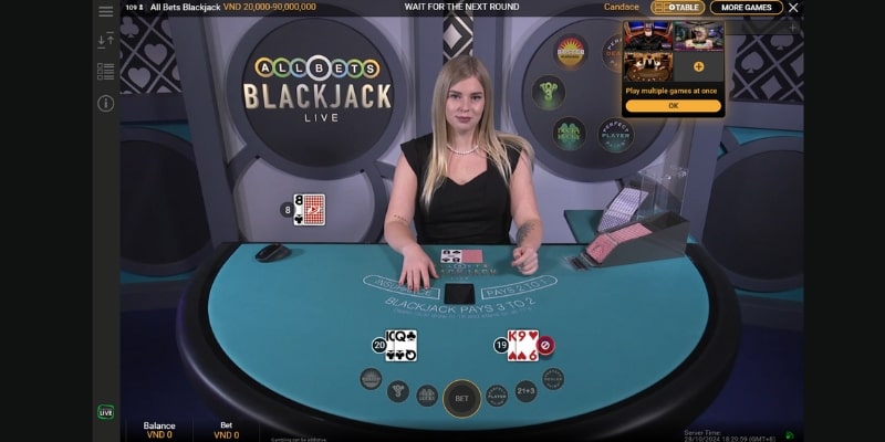 hướng dẫn chơi blackjack Đặt cược và tham gia trải nghiệm vào bàn chơi Blackjack